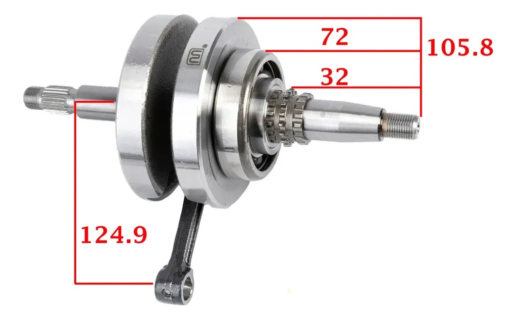 Cigueñal Completo Honda Xr125 L Cadenero Rpm