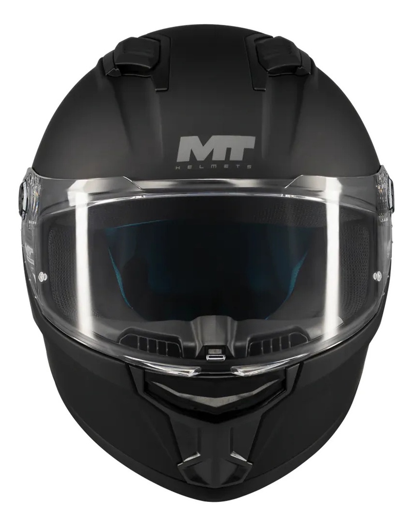 Casco Moto Integral Mt Stinger 2 Con Spoiler Rpm Negro Pure A1 Mate M
