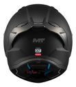 Casco Moto Integral Mt Stinger 2 Con Spoiler Rpm Negro Pure A1 Mate M
