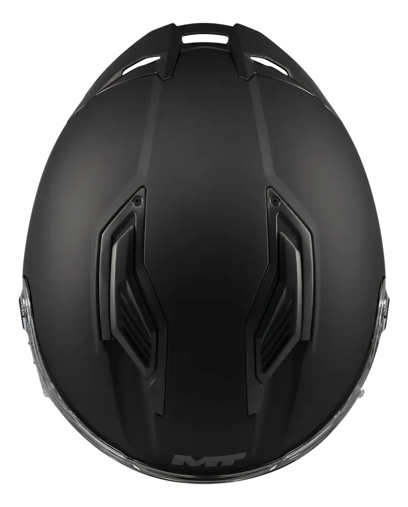 Casco Moto Integral Mt Stinger 2 Con Spoiler Rpm Negro Pure A1 Mate Xl