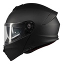 Casco Moto Rebatible Mt Genesis Sv Doble Visor Rpm Negro Pure A1 Mate S
