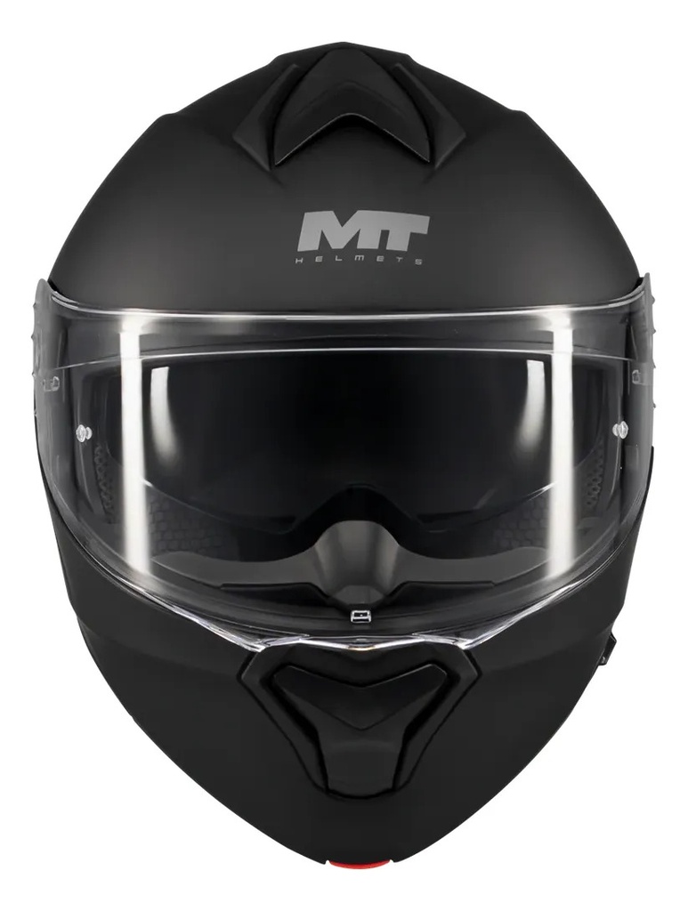 Casco Moto Rebatible Mt Genesis Sv Doble Visor Rpm Negro Pure A1 Mate S