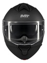 Casco Moto Rebatible Mt Genesis Sv Doble Visor Rpm Negro Pure A1 Mate S