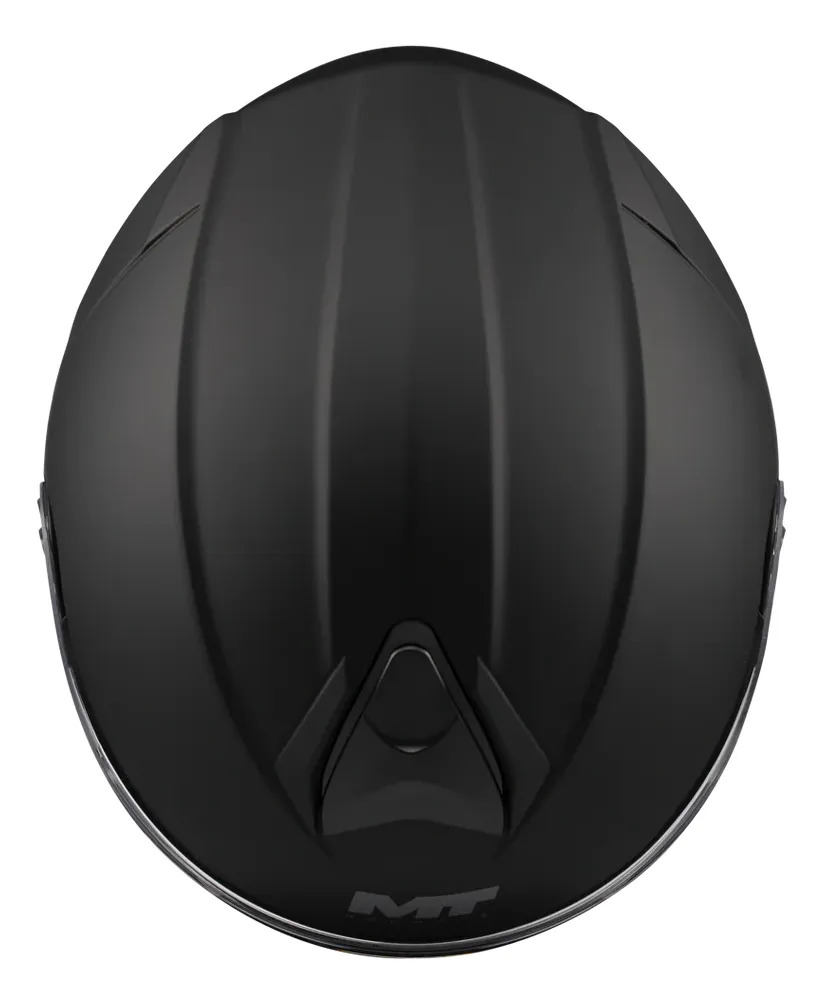 Casco Moto Rebatible Mt Genesis Sv Doble Visor Rpm Negro Pure A1 Mate S