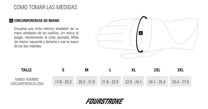 Guantes Moto Fourstroke Urban Long Wp Glove Rpm Negro M