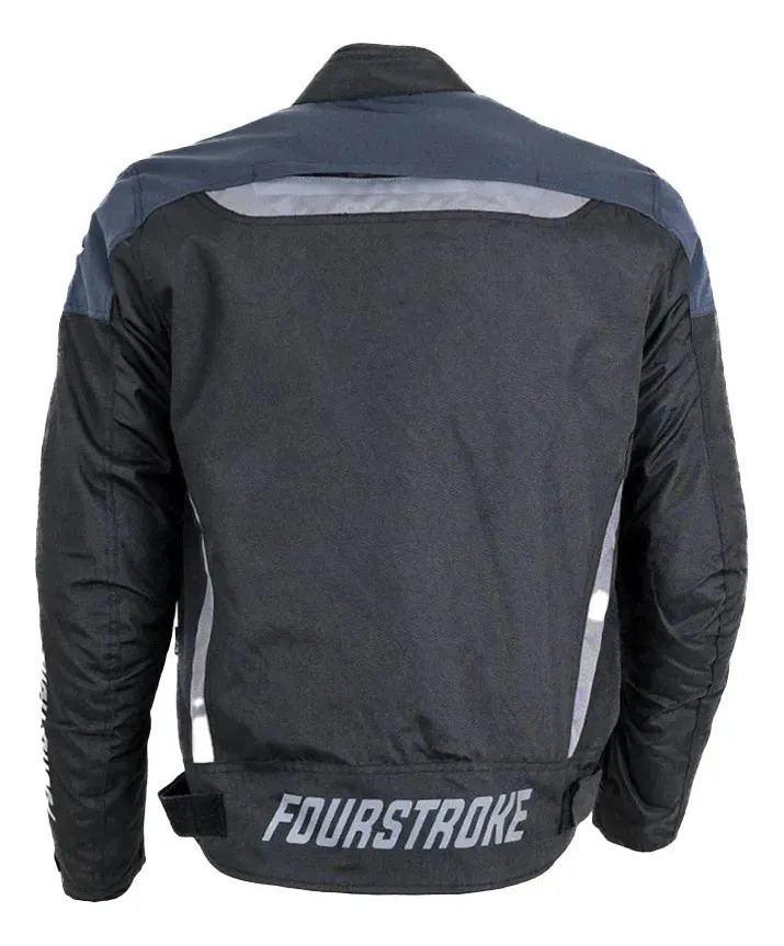 Campera Moto Fourstroke Initial Protecciones Rpm Azul M