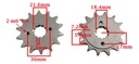 Piñon Transmision Honda Tornado Xr 250 Cbx 250 Z 14 Dientes