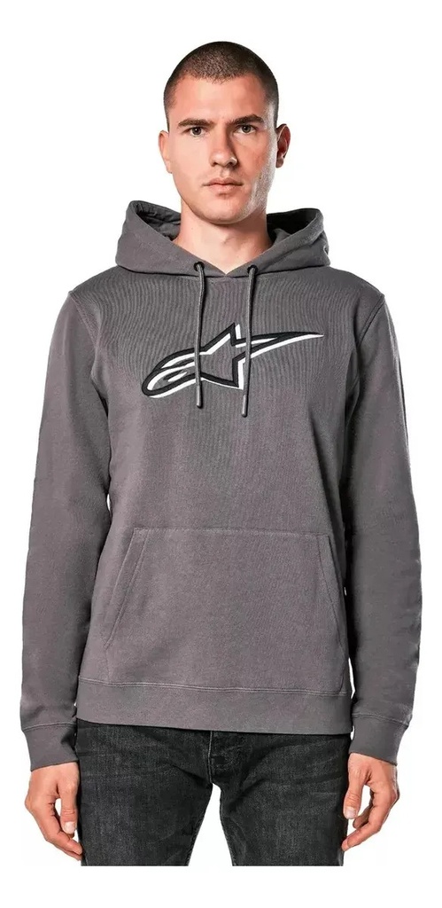 Buzo Hombre Con Capucha Alpinestars Shadow Hoodie Rpm M Negro Lisa