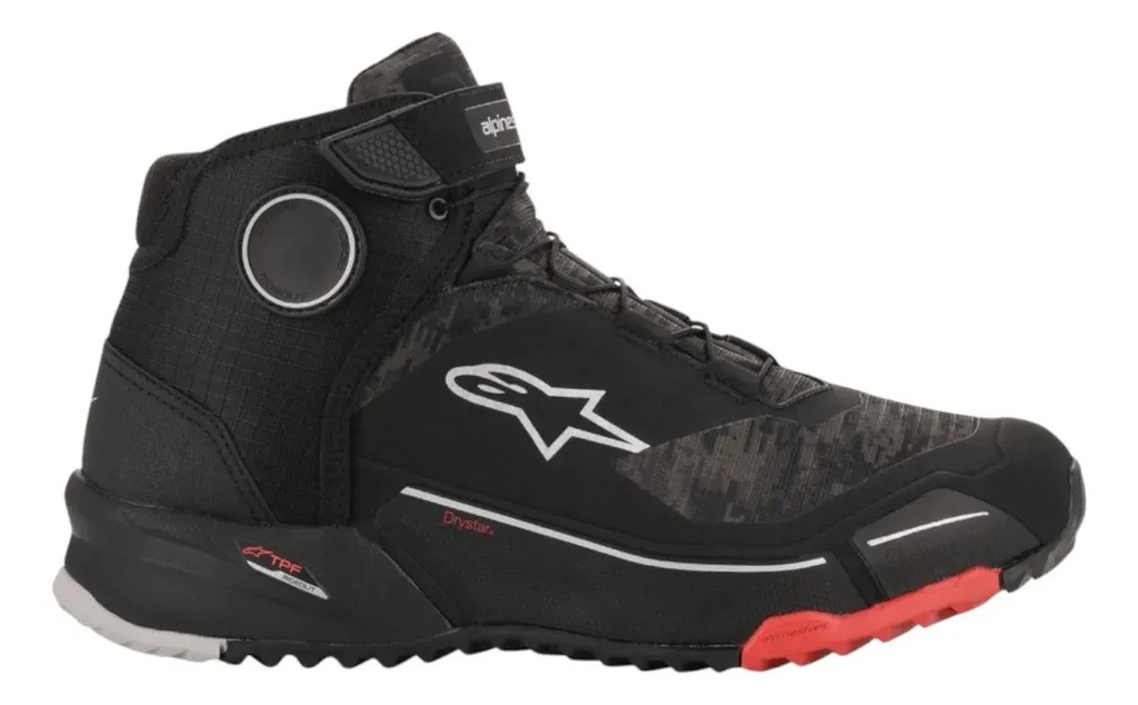 Zapatillas Botas Moto Hombre Alpinestars Cr-x Drystar Riding Negro/rojo 40 Ar
