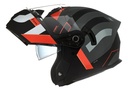 Casco Moto Rebatible Mac Ff166 Blaze Doble Visor Rpm Negro/rojo Arkad Mate L