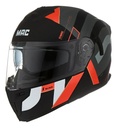 Casco Moto Rebatible Mac Ff166 Blaze Doble Visor Rpm Negro/rojo Arkad Mate L