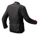 Campera Moto Hombre Nto Indiana Touring Con Protecciones Rpm Negro/rojo Cordura M