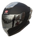 Casco Integral Gekko Spektor Doble Visor + Visor De Regalo Negro/plateado Matt Black Silver Mate Xl