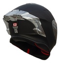 Casco Integral Gekko Spektor Doble Visor + Visor De Regalo Negro/plateado Matt Black Silver Mate Xl