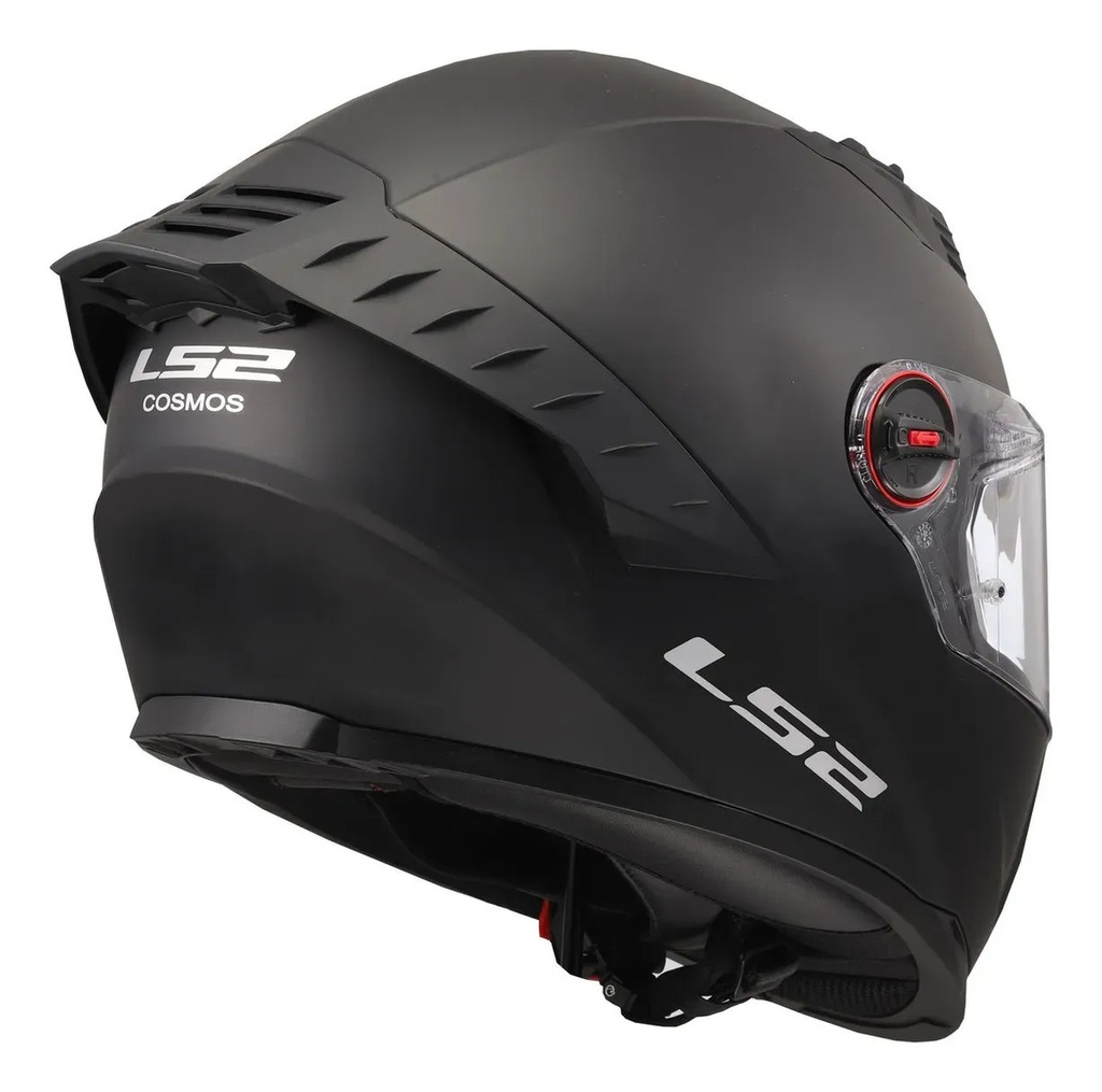 Casco Moto Integral Ls2 Ff816 Cosmos Rpm Negro Solid Mate Xxl