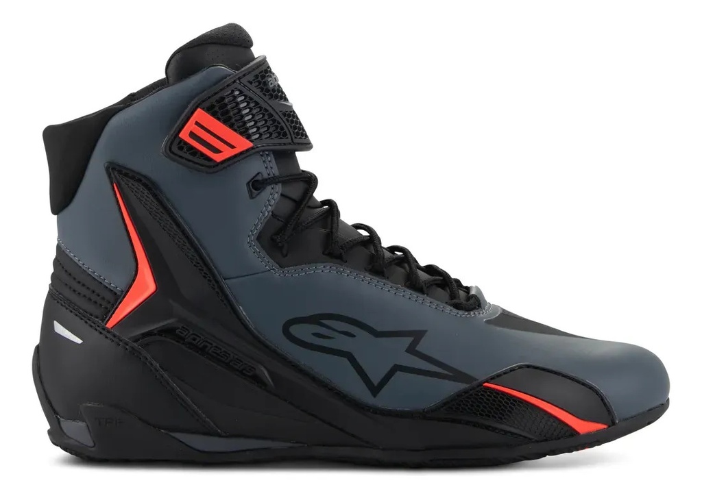 Zapatillas Moto Hombre Alpinestars Faster 4 Shoes Rpm Negro/gris/naranja 40.5