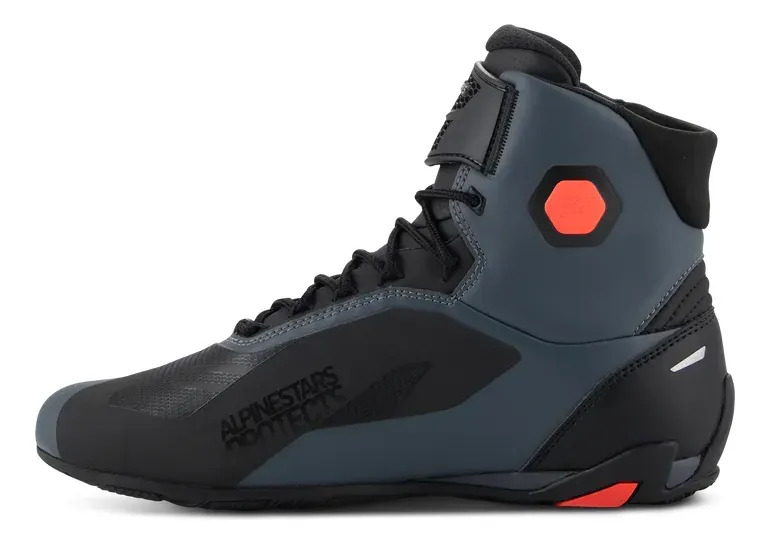 Zapatillas Moto Hombre Alpinestars Faster 4 Shoes Rpm Negro/gris/naranja 40.5