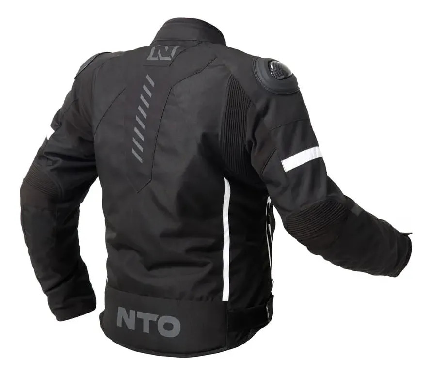 Campera Nto Moto Cordura Striker Hombre Protecciones Rpm Negro Liso Xxl