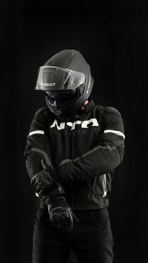 Campera Nto Moto Cordura Striker Hombre Protecciones Rpm Negro Liso Xxl
