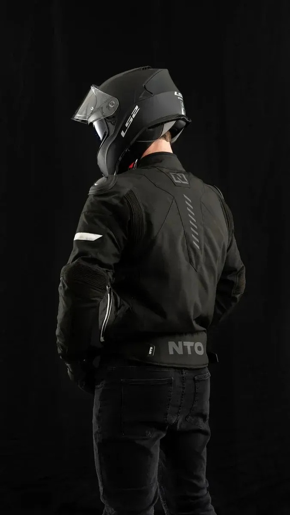 Campera Nto Moto Cordura Striker Hombre Protecciones Rpm Negro Liso Xxl