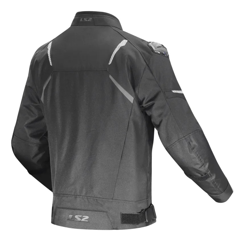 Campera Moto Touring Hombre Ls2 Zoom Con Protecciones Rpm Negro Liso Xxl