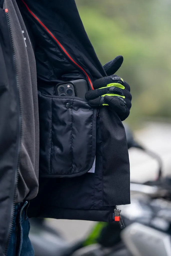 Campera Moto Touring Hombre Ls2 Zoom Con Protecciones Rpm Negro Liso Xxl