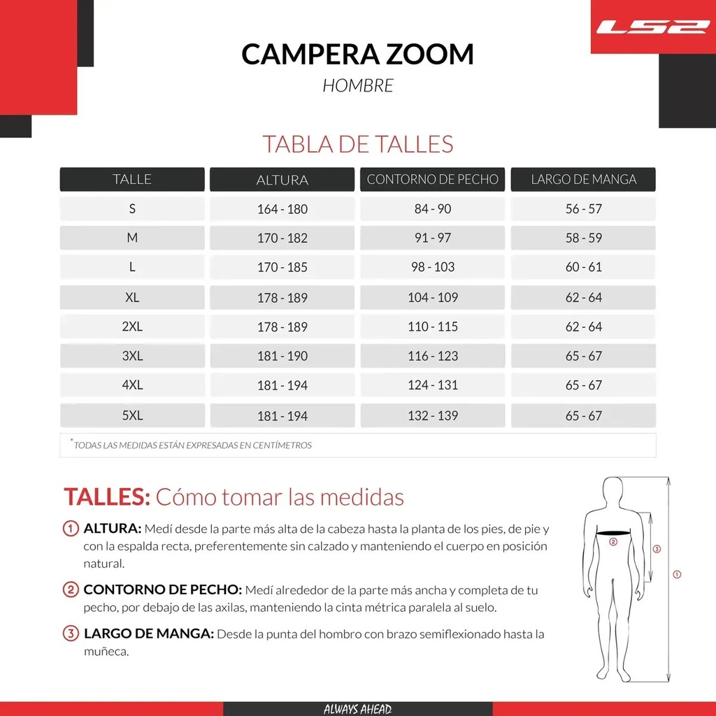 Campera Moto Touring Hombre Ls2 Zoom Con Protecciones Rpm Negro Liso Xxl