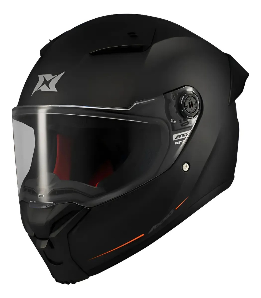 Casco Moto Integral Axxis Fenix Con Spoiler Rpm Negro Solid A1 Mate M