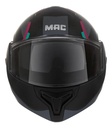 Casco Moto Rebatible Mac Ff628 Eclipse Doble Visor Rpm Negro/gris/rosa Vartell Mate S
