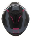 Casco Moto Rebatible Mac Ff628 Eclipse Doble Visor Rpm Negro/gris/rosa Vartell Mate S