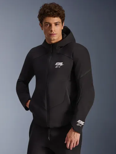 Campera Moto Hombre Alpinestars Aeroshell Wp Jacket Rpm Negro Liso Xl