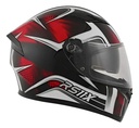 Casco Integral Moto Hawk Rs11x Doble Visor Rpm Rojo Spike Brillante Xl