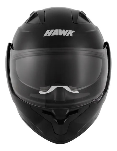 Casco Rebatible Moto Hawk Rs5x Doble Visor Rpm Negro Solid Brillante S