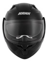 Casco Rebatible Moto Hawk Rs5x Doble Visor Rpm Negro Solid Brillante S