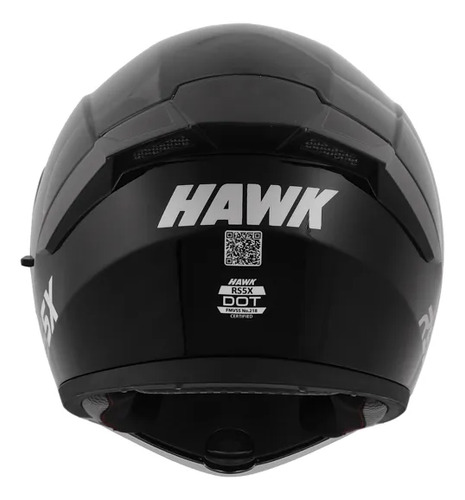 Casco Rebatible Moto Hawk Rs5x Doble Visor Rpm Negro Solid Brillante S