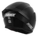Casco Rebatible Moto Hawk Rs5x Doble Visor Rpm Negro Solid Brillante S