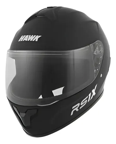 Casco Integral Moto Hawk Rs11x Doble Visor Rpm Negro Solid Mate Xl
