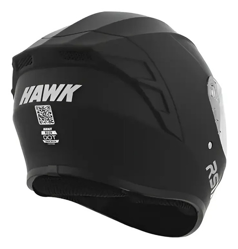 Casco Integral Moto Hawk Rs11x Doble Visor Rpm Negro Solid Mate Xl