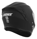 Casco Integral Moto Hawk Rs11x Doble Visor Rpm Negro Solid Mate L