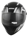 Casco Integral Moto Hawk Rs11x Doble Visor Rpm Gris Spike Brillante Xl