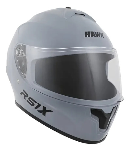 Casco Moto Integral Hawk Rs1x Rpm Gris Solid Brillante Xl