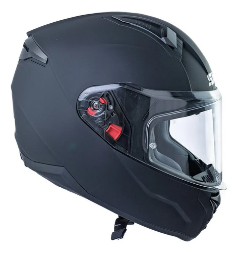 Casco Moto Integral Smk Bionic Visor Simple Rpm Negro Solid Mate Xl