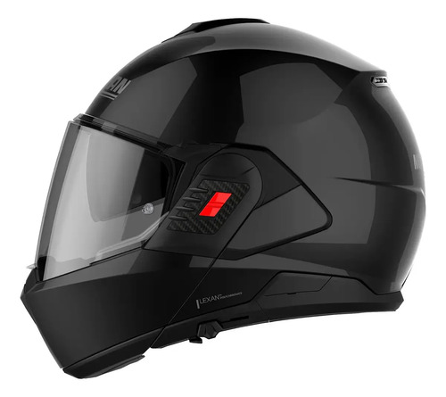 Casco Modular Nolan N120-1 Classico Con Pinlock Rpm Negro 301 Brillante L