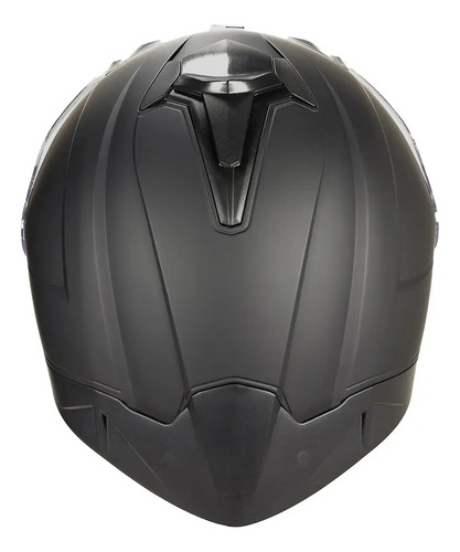 Casco Moto Integral Smk Typhoon Doble Visor Rpm Negro Classic Mate M