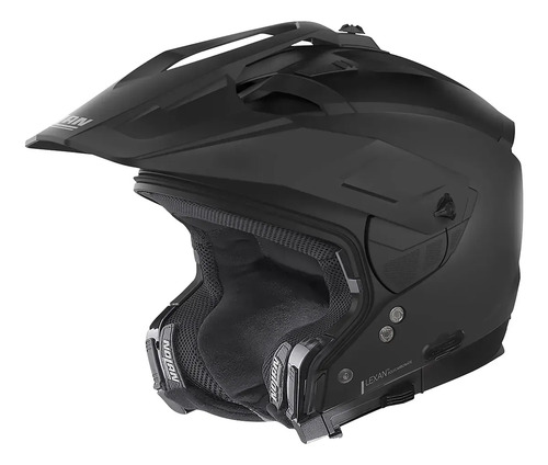 Casco Moto Nolan Cross Modular N70-2 X Doble Visor Rpm Negro Classic 302 Mate L