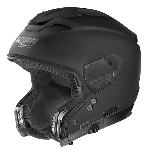 Casco Moto Nolan Cross Modular N70-2 X Doble Visor Rpm Negro Classic 302 Mate L