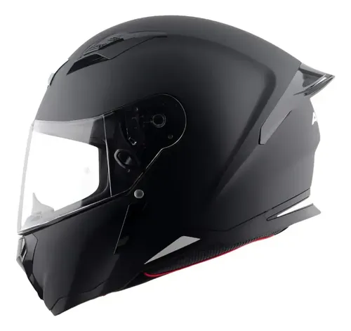 Casco Moto Integral Axor Hunter Aleron Rpm Negro Solid Mate L