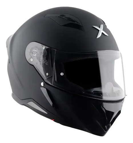Casco Moto Integral Axor Hunter Aleron Rpm Negro Solid Mate M