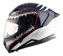 Casco Moto Integral Axor Hunter Aleron Rpm Azul/blanco Shark Brillante Xl