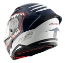 Casco Moto Integral Axor Hunter Aleron Rpm Azul/blanco Shark Brillante Xl